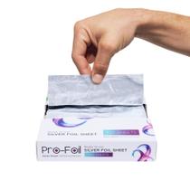 Folhas para realçar o cabelo Just Home Pop Up 100 folhas de prata Folhas para realçar o cabelo Just Home Pop Up 100 folhas de prata