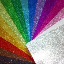 Folhas Placas de EVA glitter várias cores 40x48cm KIT 5 und. - Evamax