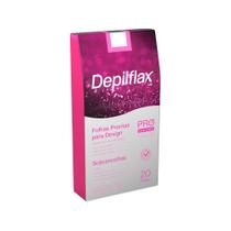 Folhas Prontas Cera Depilação Design Sobrancelhas Depilflax Rosa Mosqueta