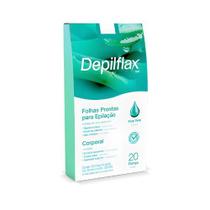 Folhas Prontas Corporais Depilflax Aloe Vera (10 pares)