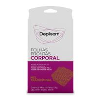 Folhas Prontas Corporal Depilsam Mel 10 Pares