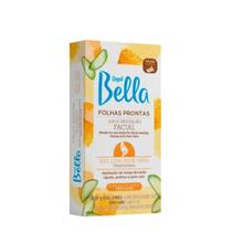 Folhas Prontas Depil Bella para Depilação Facial Mel com Aloe Vera C/16UN