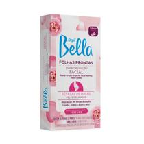 Folhas Prontas Depil Bella Para Depilação Facial Pétalas de Rosas 16Uni