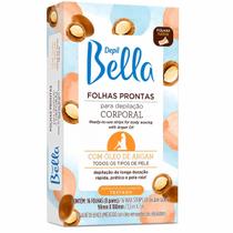 Folhas Prontas Depilação Corporal Depil Bella Óleo de Argan 16 Folhas Folhas Prontas Depilação Corporal Depil Bella Óleo de Argan 16 Folhas