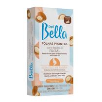 Folhas Prontas Depilação Facial Óleo Argan Depil Bella 16fls