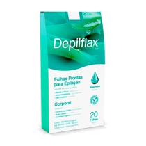 Folhas Prontas Para Depilação Corporal Aloe Vera 20 Unidades Depilflax Folhas Prontas Para Depilação Corporal Aloe Vera 20 Unidades Depilflax
