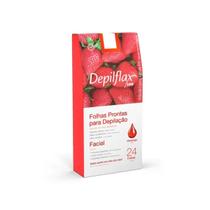 Folhas Prontas para Depilação Depilflax Faciais (24 Folhas)
