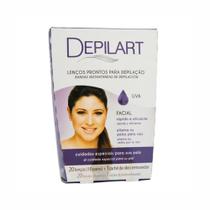 Folhas Prontas Para Depilação Facial Depilart Uva 10Fls Folhas Prontas Para Depilação Facial Depilart Uva 10Fls