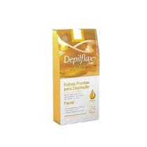 Folhas Prontas Para Epilação Facial Natural Com 24 Unidades Depilflax