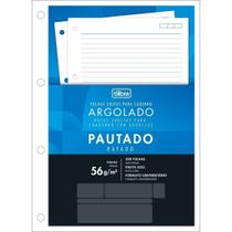 FOLHAS SOLTAS PARA CADERNO ARGOLADO TILIBRA C/200fls 4 FUROS