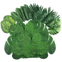 Folhas tropicais artificiais, folhas de selva, 108 unidades LOMIRO