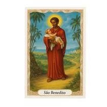 Folheto de Orações Santos da Fé 6 cm 100 Unidade