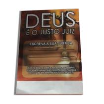 Folheto Deus é o Justo Juiz 500 Unidades de Papel Couchê