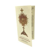 Folheto Oração de Adoração Diante do Santíssimo Sacramento Folheto Oração de Adoração Diante do Santíssimo Sacramento