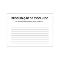 FOLHETO Procuração do Escolhido 500 UNIDADES de Papel Couchê 80g FOLHETO Procuração do Escolhido 500 UNIDADES de Papel Couchê 80g