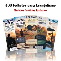 Folhetos Para Evangelismo Pacote Com 500 Unidades - Varios Temas Sortido