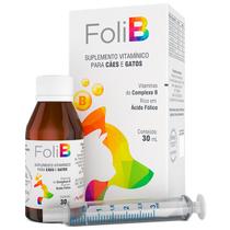 Foli B Avert 30 ml Suplemento Ácido Fólico P/ Cachorro Gato Foli B Avert 30 ml Suplemento Ácido Fólico P/ Cachorro Gato