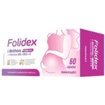 Folidex (Metilfolato + Vitaminas E, B6 e B12) 60 cápsulas - Maxinutri
