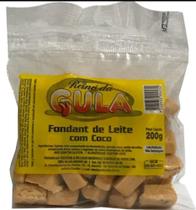 Fondant com leite com coco