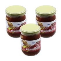 Fondant de leite diet com goiaba pote 220g hué - kit 3 unidades
