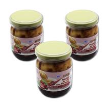 Fondant de leite diet com morango pote 220g hué - kit 3 unidades