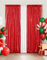 Fondo de lentejuelas Eternal Beauty rojo 91x213 cm 2 paneles Fondo de lentejuelas Eternal Beauty rojo 91x213 cm 2 paneles