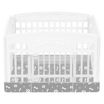 Fondo para corralito de perros de 91 cm con 4 paneles (gris) Fondo para corralito de perros de 91 cm con 4 paneles (gris)