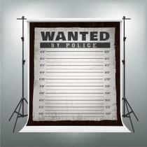 Fondo PHMOJEN Línea de Policía Vinilo 152x213cm 5x7ft