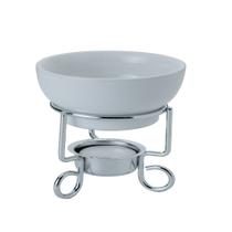 Fondue individual em ceramica 3 peças 12x9 branco 16074