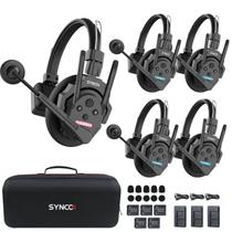 Fone 5 Headset Sem fio Sistema Intercomunicador Synco XTALK XPRO 500M