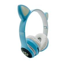 Fone Basike Headphone Infantil Bluetooth Com LED Gatinho
