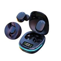 Fone Bluethooth sem fio 5.3 Com Visor de Bateria com Borrachas extras Preto- Lehmox