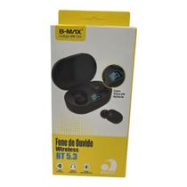 Fone bluetooth 5.3 b-max sem fio com display led potente - - BMAX Fone bluetooth 5.3 b-max sem fio com display led potente - - BMAX