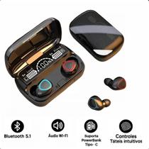 Fone Bluetooth 5.3 com Case Protetora e Alta Potência