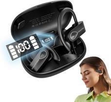 Fone Bluetooth Ciclismo Corrida Academia RS 53 Com Duração de Bateria de até 15 Horas Cor Preto