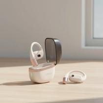 Fone Bluetooth com Estojo de Carga Rápida Leve e Confortável para Música e Chamadas