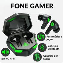 Fone Bluetooth Gamer Com Led Customizável E Áudio Potente