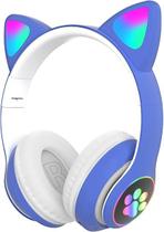 Fone Bluetooth Gatinho com LED Infantil Headset Sem Fio Confortável Som Estéreo Fone Bluetooth Gatinho com LED Infantil Headset Sem Fio Confortável Som Estéreo