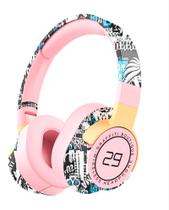 Fone Bluetooth Headset Estilizado Grafite Entrada Cabo Aux