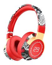 Fone Bluetooth Headset Estilizado Grafite Entrada Cabo Aux