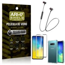 Fone Bluetooth HS-615 Samsung S10e + Capinha Anti Impacto + Película 3D - Armyshield