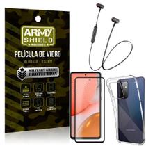 Fone Bluetooth Hs615 Samsung A72+Capa Anti Shock+Película 3D