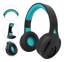 FONE BLUETOOTH INOVA ON-EAR POTENTE SEM FIO ANTIRUÍDO Pure Clean Sound - AZUL