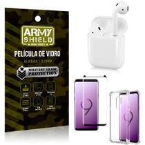 Fone Bluetooth LY-122 Samsung S9 Plus + Capinha Anti Impacto + Película 3D - Armyshield