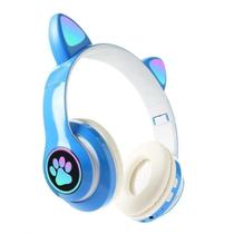 Fone Bluetooth Orelha De Gatinho Gato 5.0 Com Led Headphone