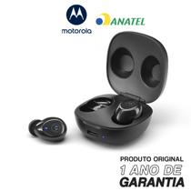 Fone Bluetooth Original Motorola Moto Buds 105, 6h de Reprodução Bluetooth 5.2 - Preto