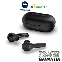 Fone Bluetooth Original Motorola Moto Buds 105, 6h de Reprodução Bluetooth 5.2 - Preto