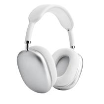 Fone bluetooth prata com controle de volume com áudio limpo Fone bluetooth prata com controle de volume com áudio limpo
