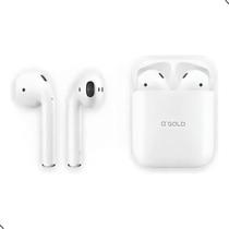 Fone Bluetooth sem fio Agold FN17 Mini Branco TWS, Bluetooth 5.0, microfone integrado, ideal para música e chamadas