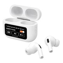 Fone Bluetooth TWS Visor Interativo Audio HD Branco Perolado